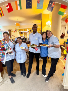 Staff Showing Meals Prepared